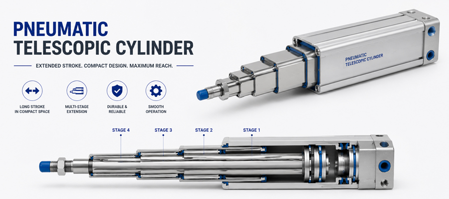 Pneumatic Telescopic Cylinder in Chennai