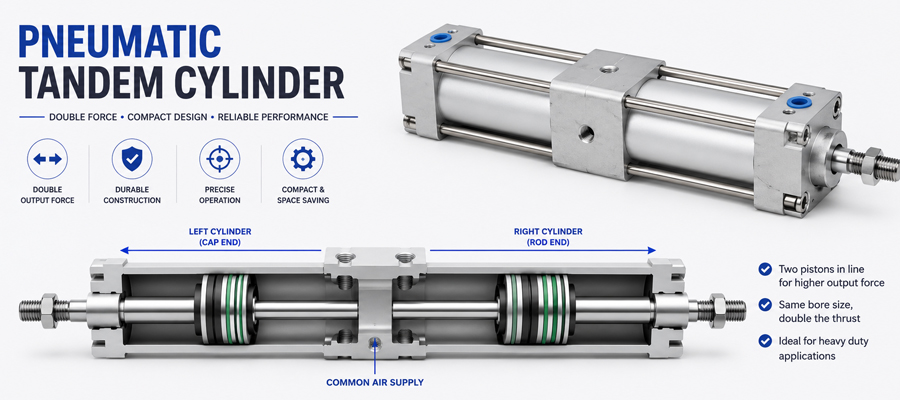 Pneumatic Tandem Cylinder in Chennai