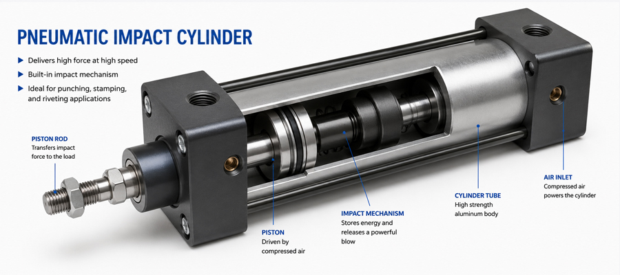 Pneumatic Impact Cylinder in Chennai
