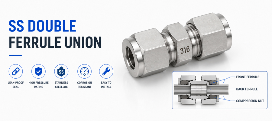 SS Double Ferrule Union in Chennai